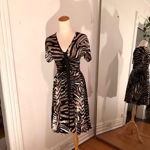 Tracy Reese Short sleeve print dress